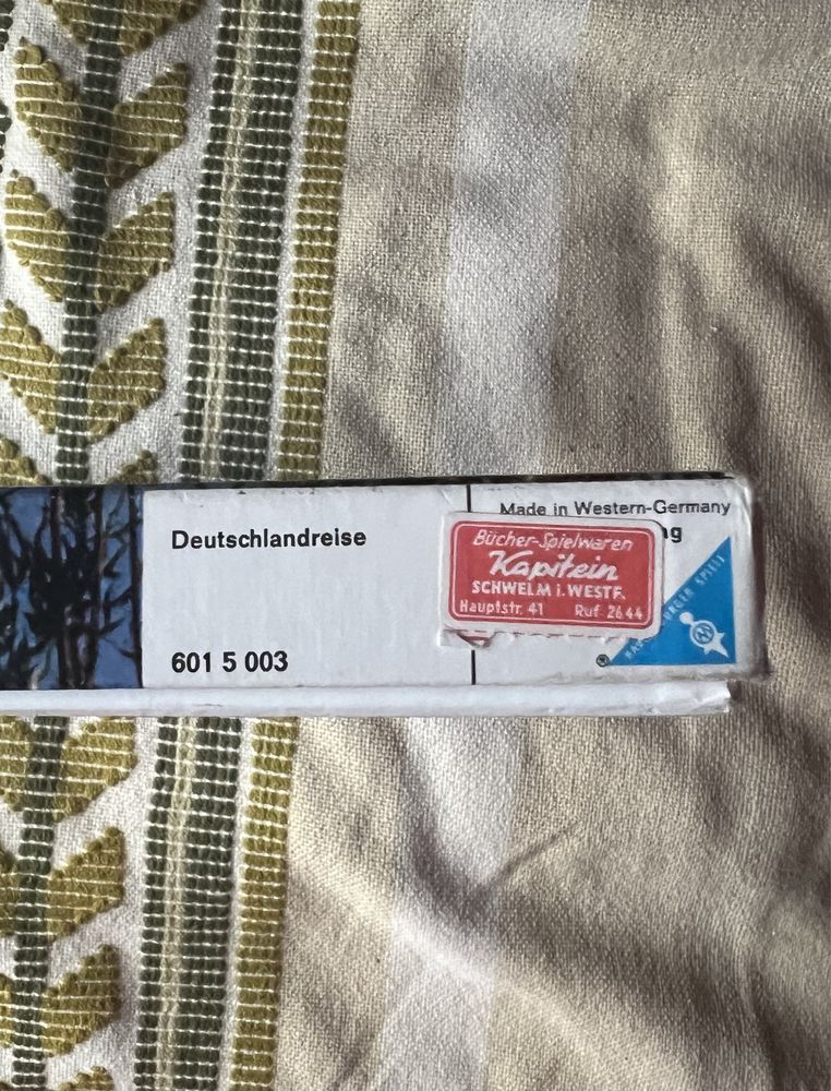 Deutschlandreise podróż do Niemiec gra planszowa vintage Ravensburger
