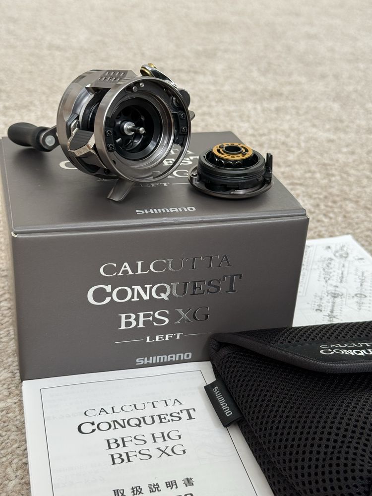 Кастингова риболовна котушка Shimano 23 Calcutta Conquest BFS XG 8.9