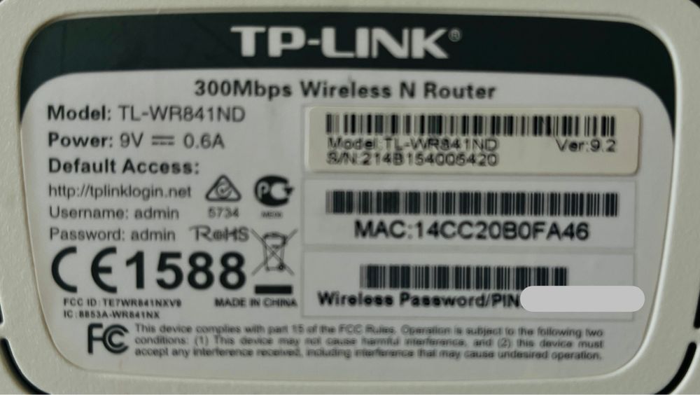 Router TP-LINK WR841ND