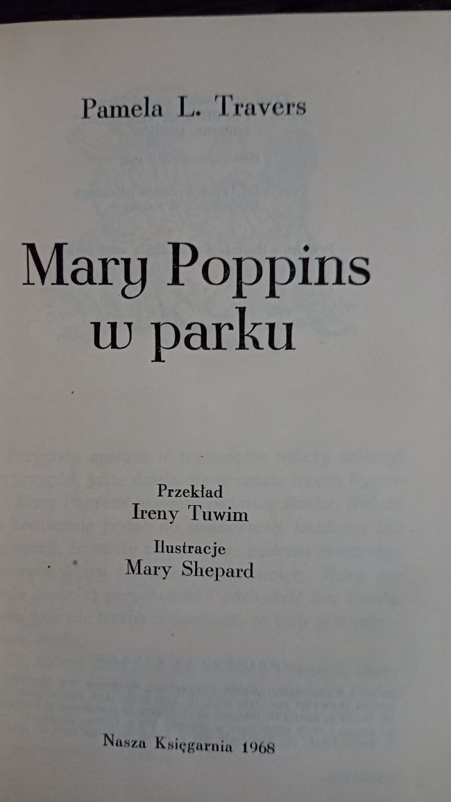 Mary Poppins w parku - Pamela L. Travers