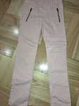 Spodnie jeansowe dla dziewczynki h&m 116 rurki pudrowy roz