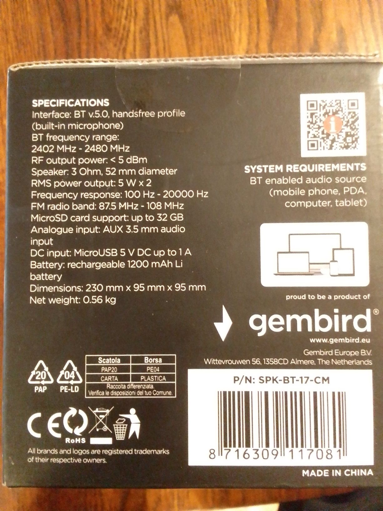 Głośnik przenośny gmb audio