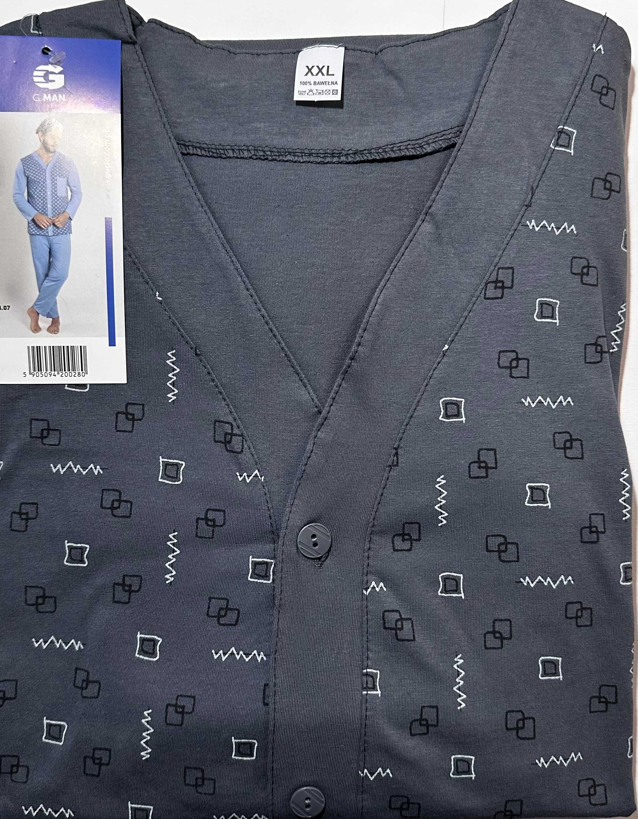 Piżama męska bawełniana Polski producent 3XL