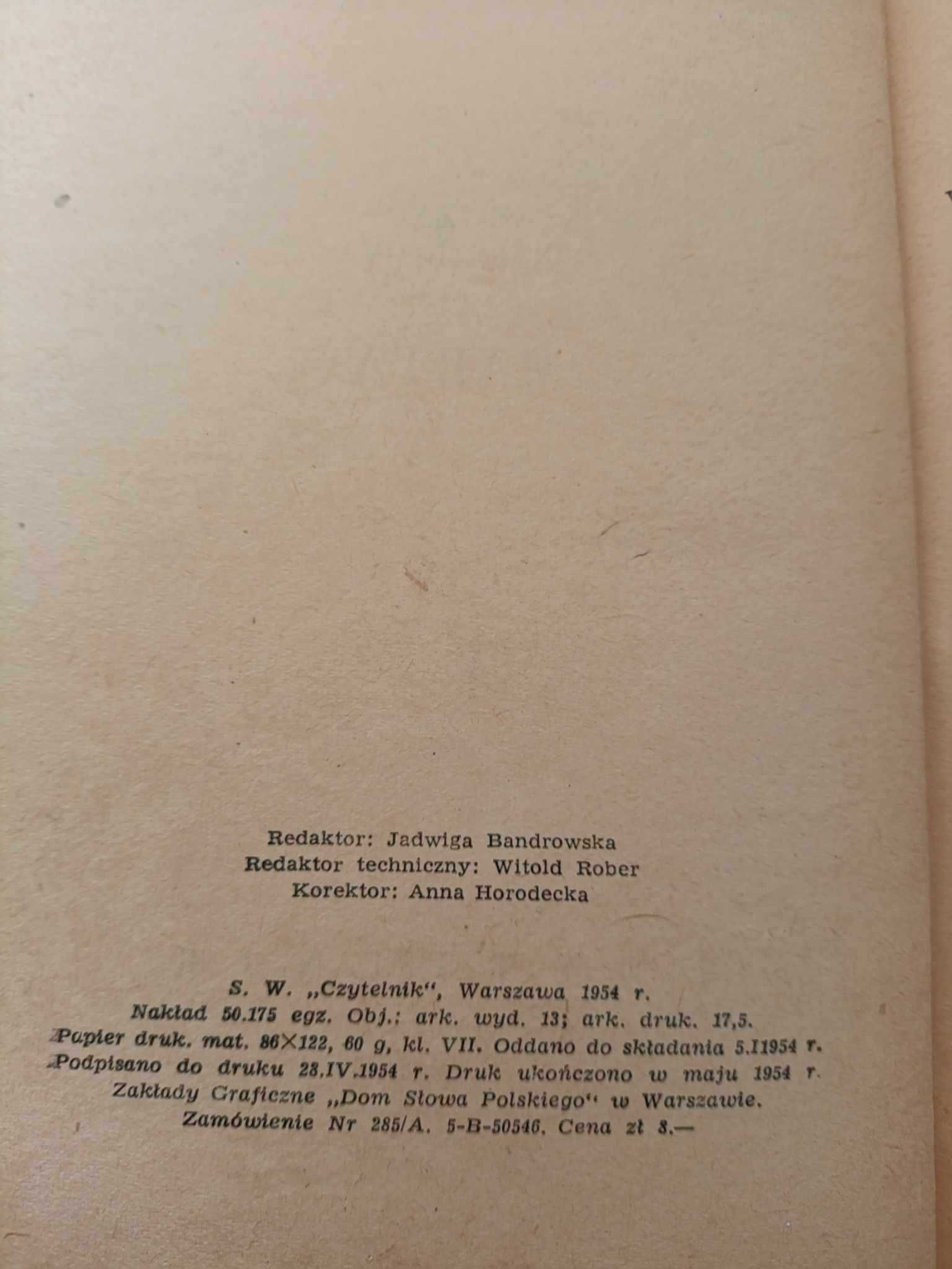 Marta - Eliza Orzeszkowa z 1954 roku