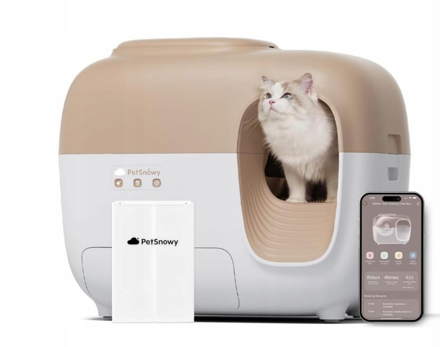 Automatyczna Kuweta Dla Kota Samoczyszcząca Xxl Petsnowy Ps001 Wifi