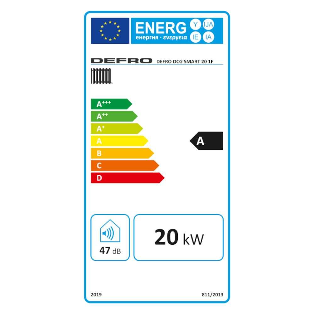 Kocioł, piec gazowy DEFRO DCG SMART 20 1-F | 2-F (2,3-20kW)