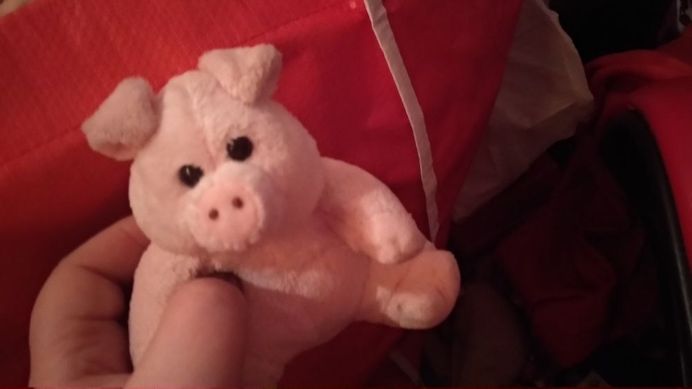 мягкая игрушка розовая свинья поросенок германия свинка в попе шарики