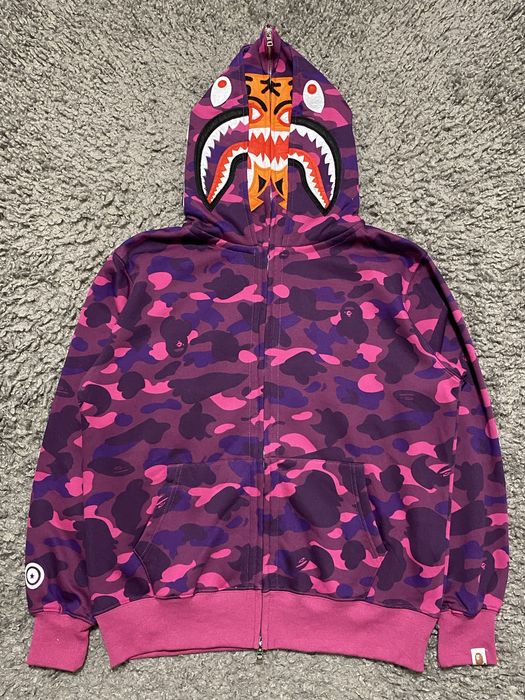Зіп худі BAPE DOUBLE SHARK TIGER чоловічe japan від A BATHING APE
