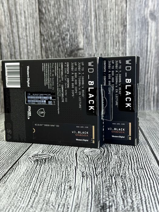 SSD WD Black SN850X 1 TB (WDS100T2X0E) 2шт. New!
