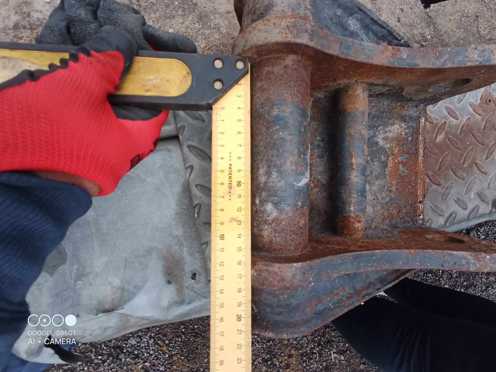 Adapter łyżki terex TC 16, 20 do wspawania mocowanie