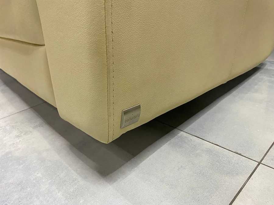 Кожаный диван. Шкіряний диван. Італія, CALIA ITALI. Бежевий диван.
