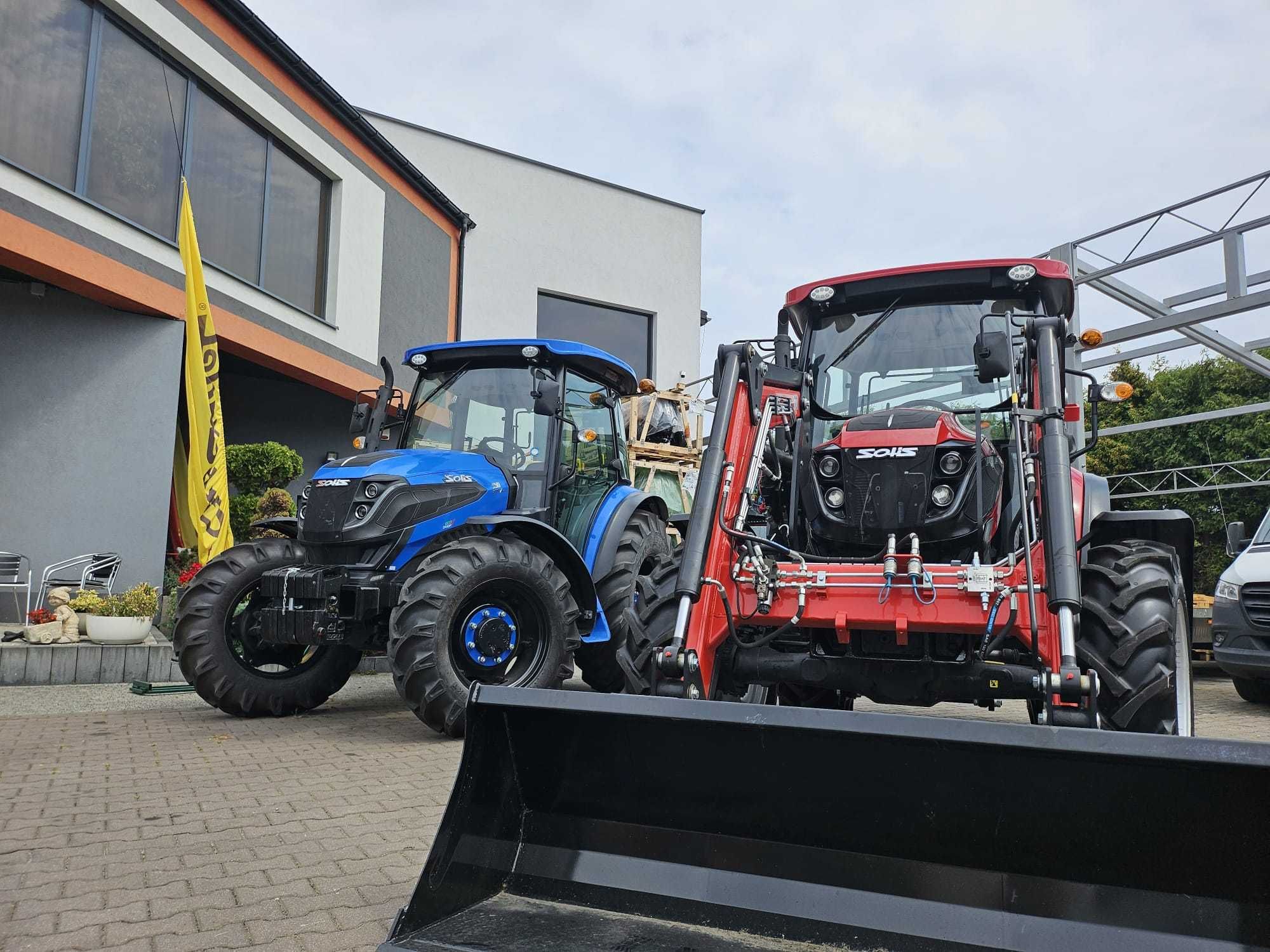 CZERWONY! Ciągnik traktor Solis S75 z ładowaczem 1300 kg - 5 lat gwar