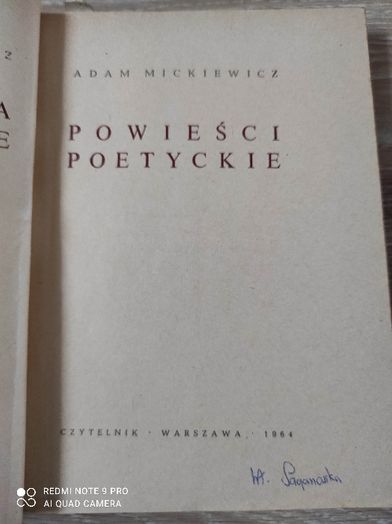 Powieści Poetyckie Tom 2 Adam Mickiewicz 1964r.