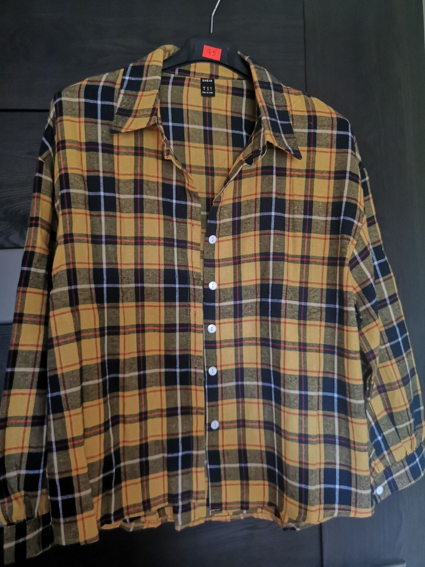 Koszula flanelowa oversize kratka vintage