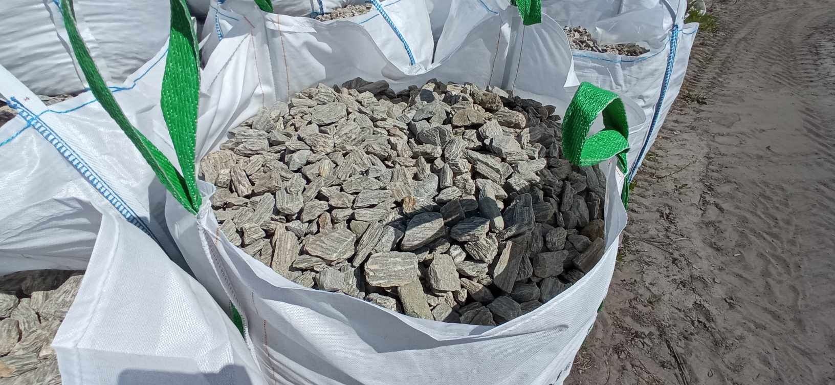 Kora kamienna trzy frakcje ozdobna do ogrodu w big bagu