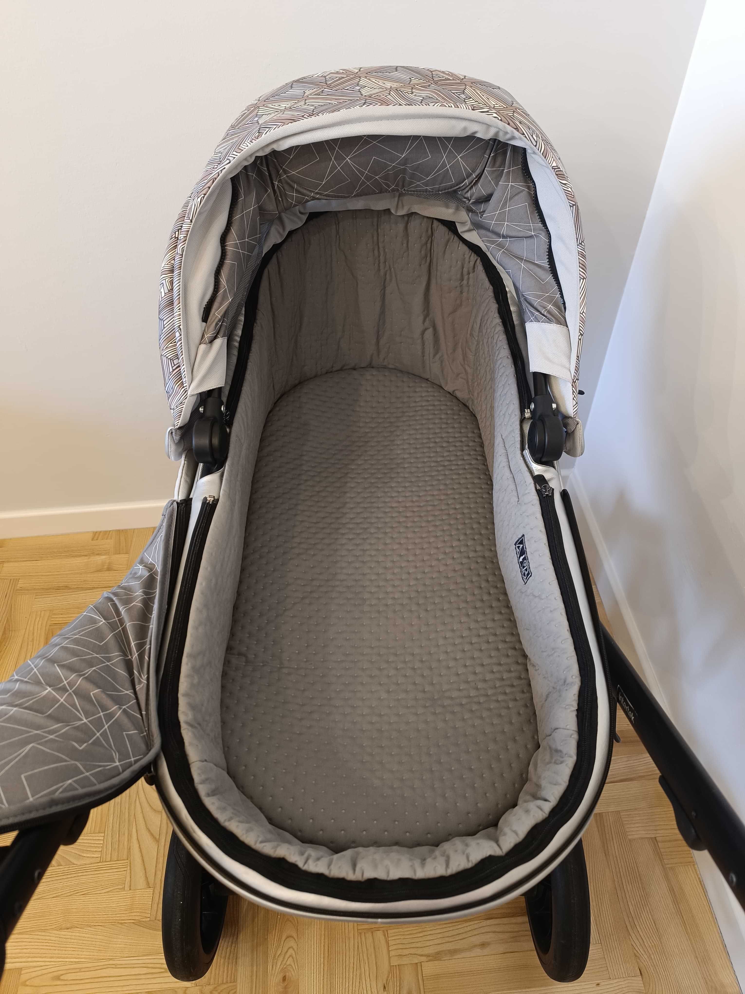 Wózek Anex M Type Vogue 2w1, Gondola + Spacerówka + dodatki