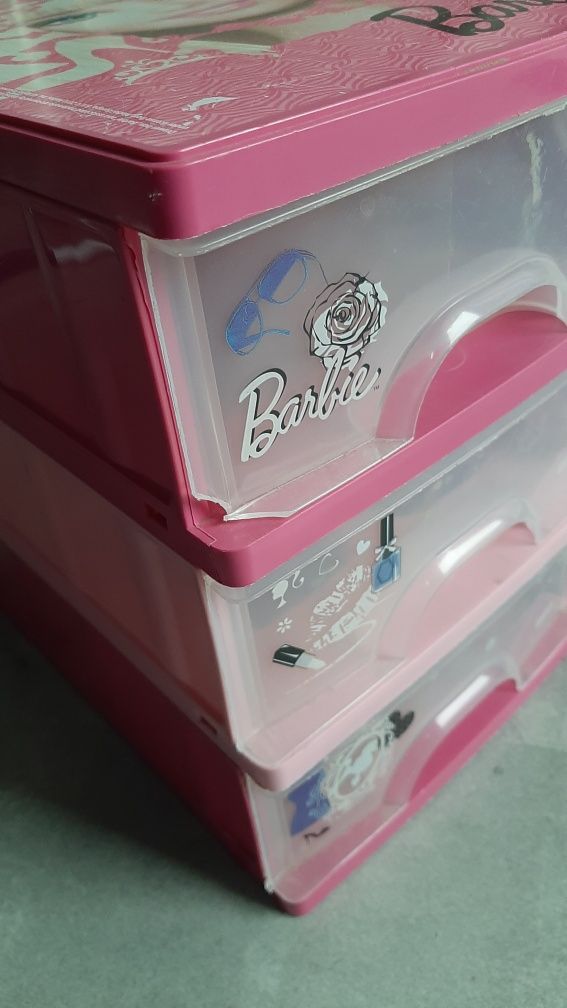 Organizer Barbie szuflady box pudelko