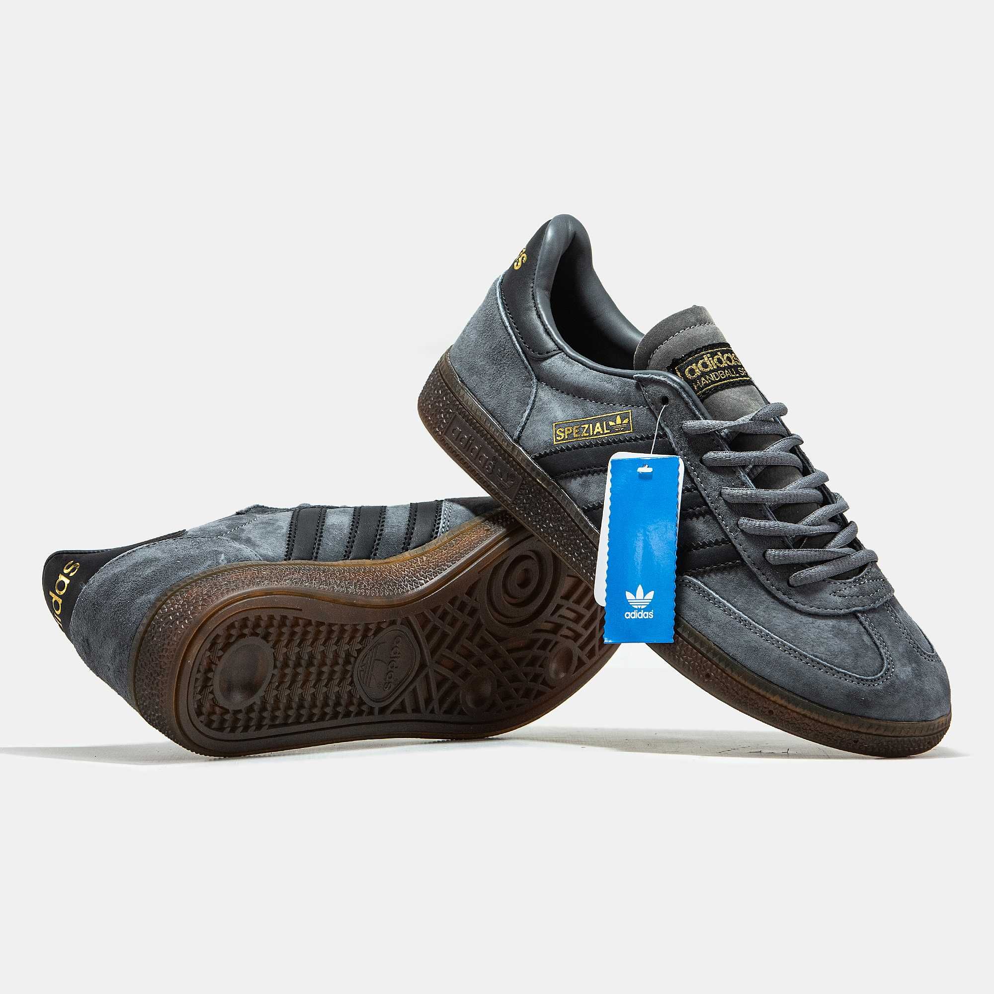 Кроссовки Adidas Spezial Handball Grey кеды Адидас низкие серые