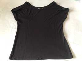 Czarna bluzka/t-shirt CUBUS z rozcięciami na ramionach  (rozm. S/M)