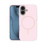 Nakładka Silicone Thin Mag do iPhone 16e jasnoróżowa