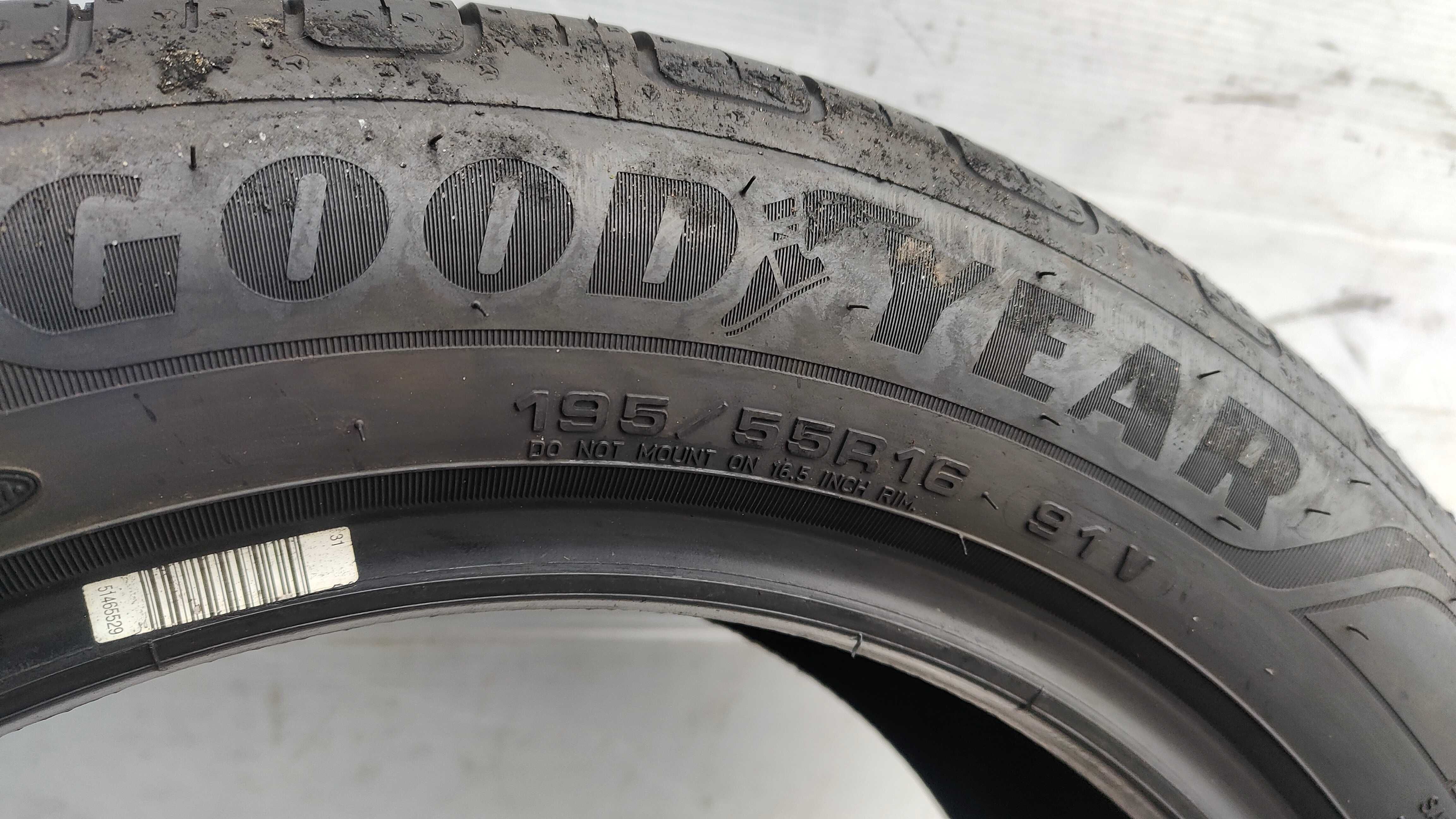 Opony Letnie 195/55/16 Goodyear 4szt 2021r Demo Jak Nowe MB