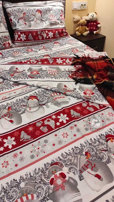Новорічна постіль. Різдво, Новий рік. Подарунок. Пошив на замовлення