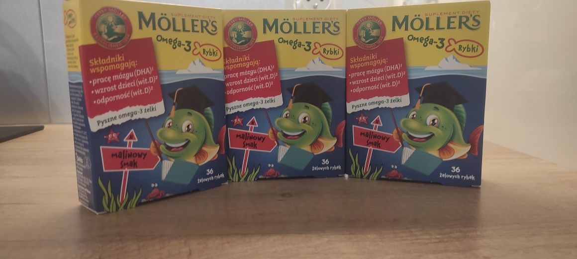 Tran Mollers Omega- 3 Rybki Żelki dla dzieci
