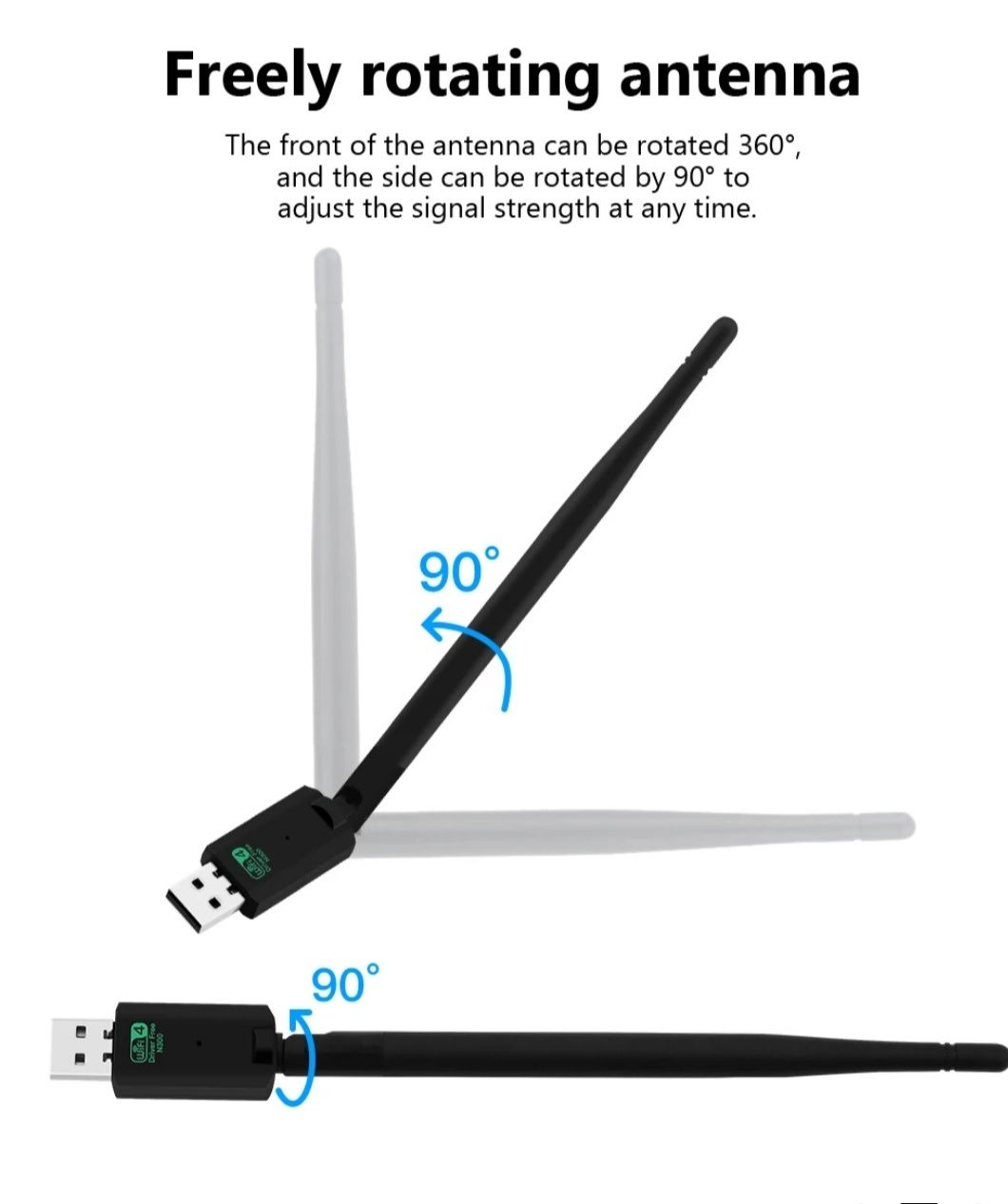 286 Мbit Wi-Fi USB адаптер для компьютера, ноутбука с антенной