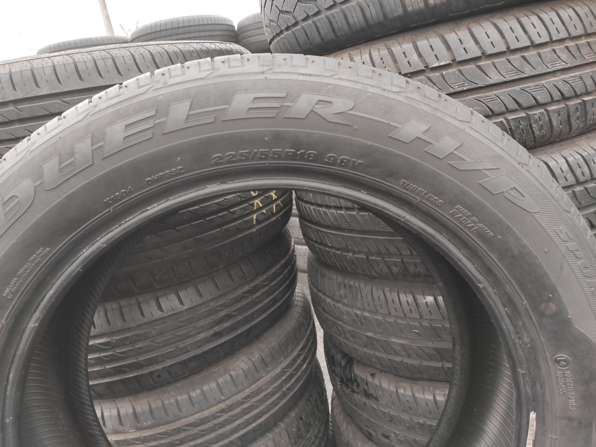 Летняя резина 225.55.18 Bridgestone Durler H/P Sport.20г.19г.8мм.7.3мм