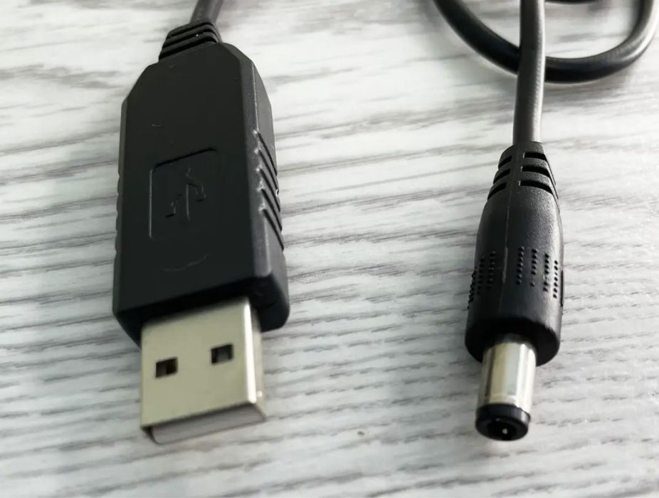 Кабель/Шнур/Провод для Роутера usb-dc c 5v на 9v и 12v 5.5x2.1мм