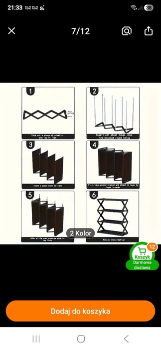 Regał na  buty lub inne rzeczy