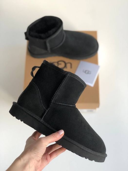 р36-40 Жіночі замшеві уггі UGG mini black suede