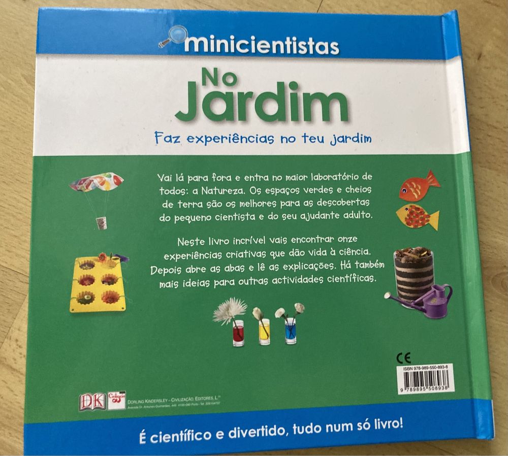 Livro “minicientistas no jardim”