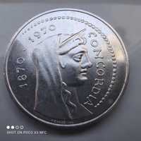 Moneta srebrna 1000 lirów Włochy 1970 srebro Ag ładna
