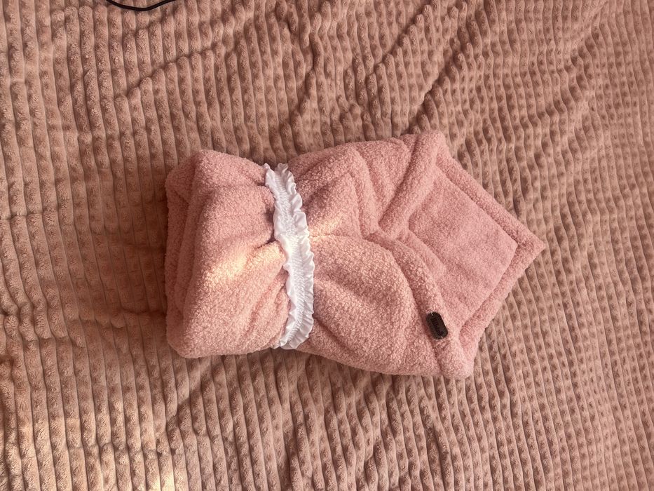 Конверт комбінезон на виписку для дівчинки 56-62 р пудрового кольору