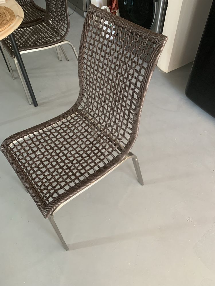 6 cadeiras castanhas IKEA NANDOR