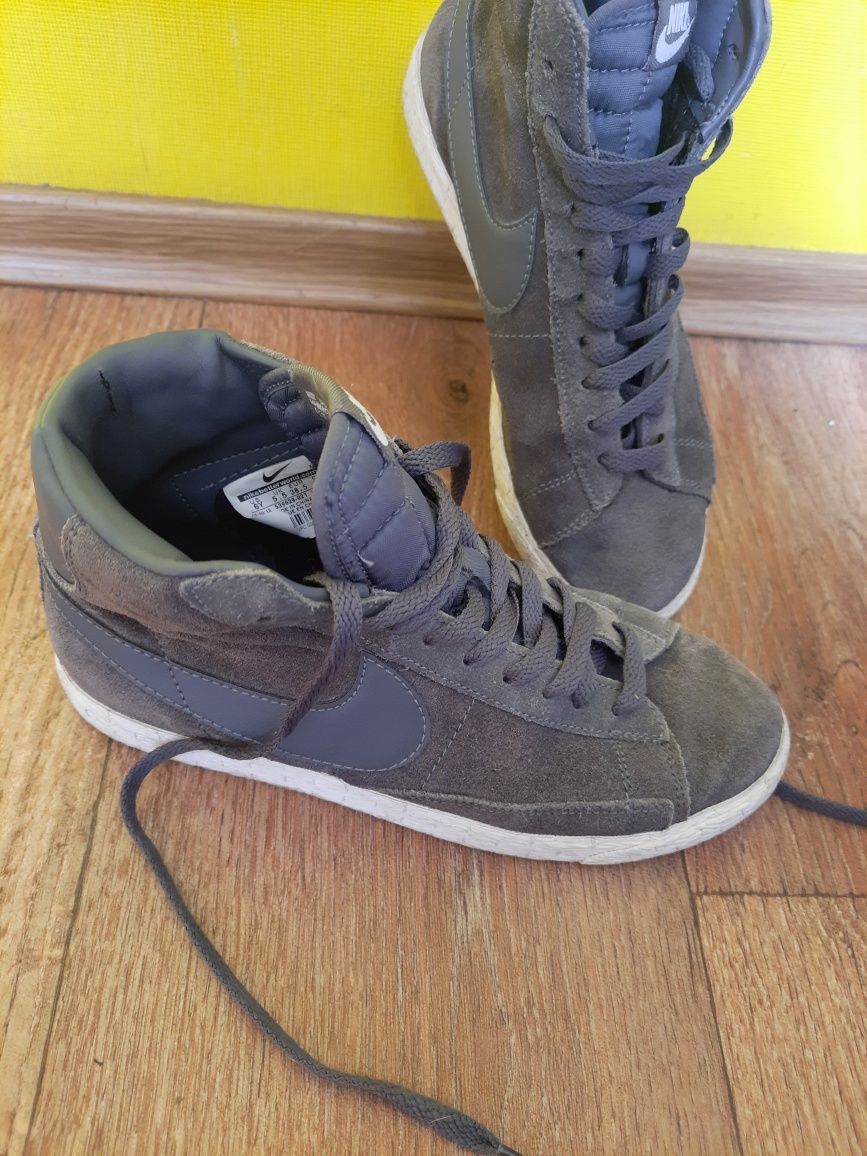 Кроссовки кеды Nike Blazer Mid 77 Vintage grey