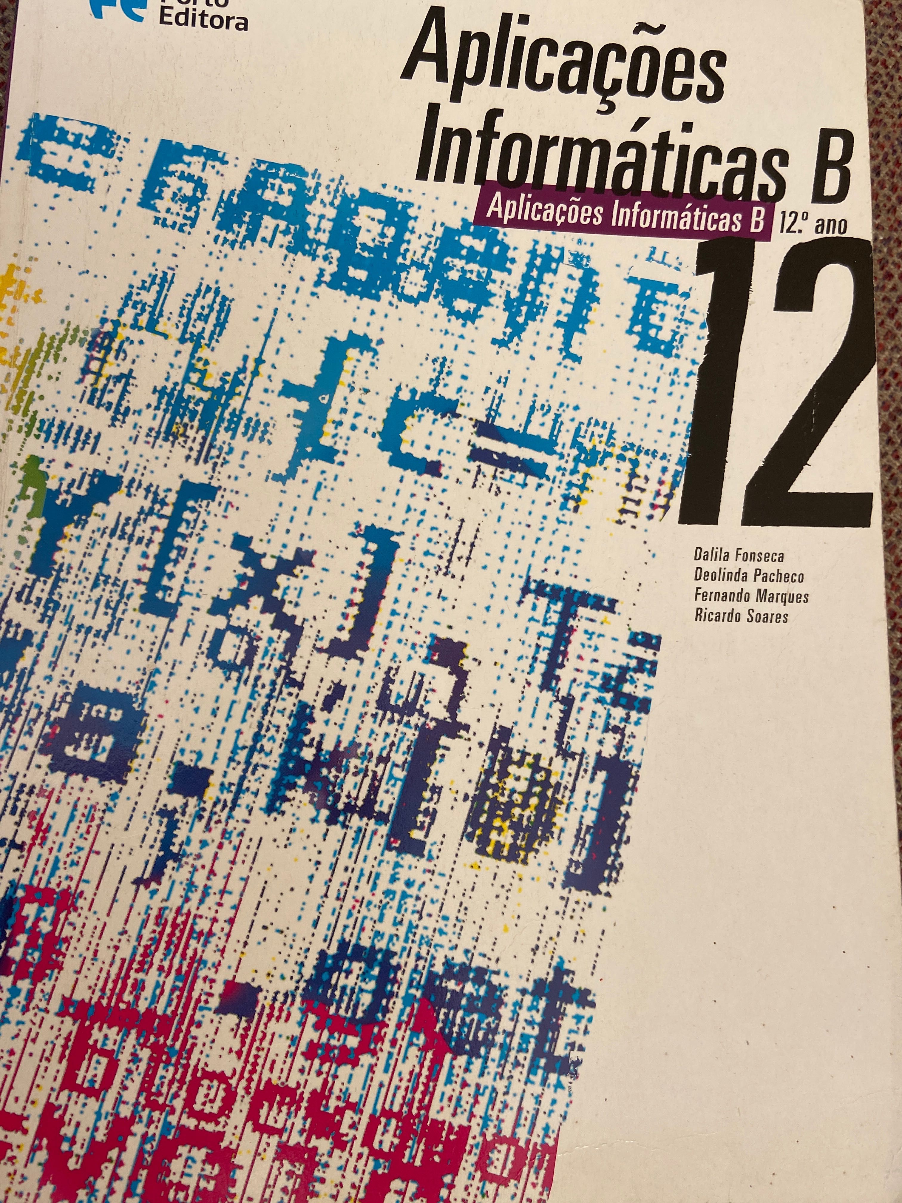 Livro 12 ano “ Aplicações Informáticas B”