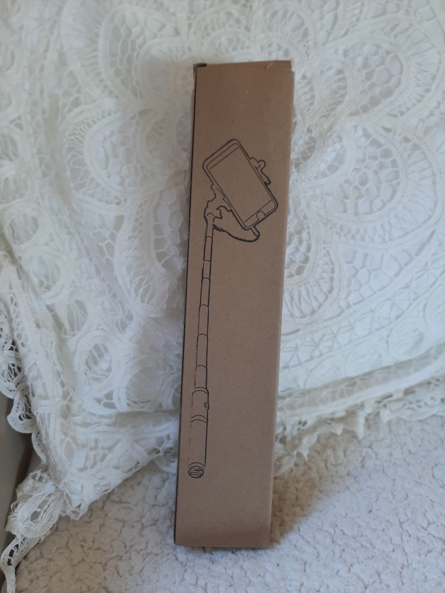 Nowy selfie stick długi czarny uchwyt do smartfona telefonu