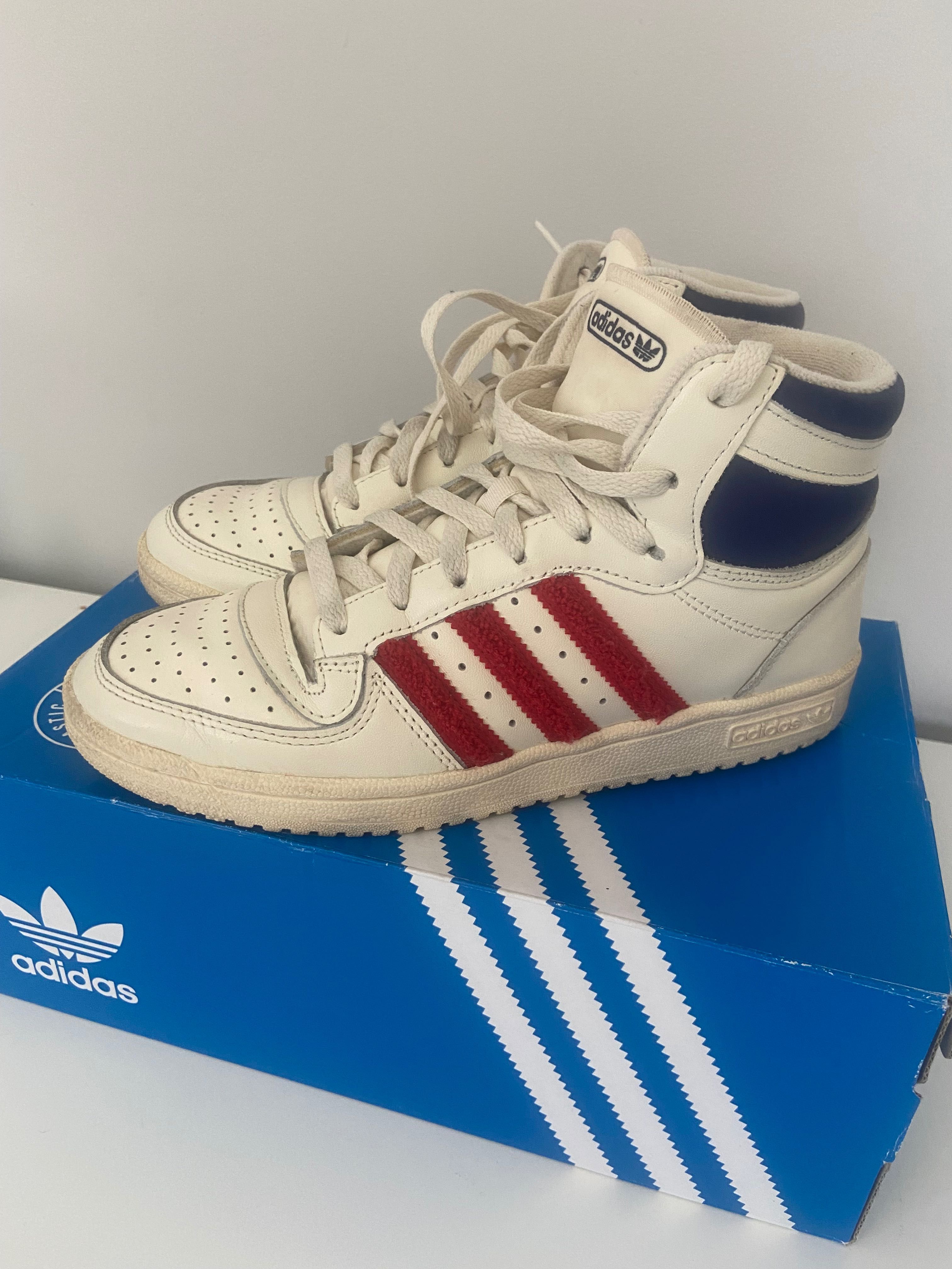 buty adidas top 10 cream white vivid red