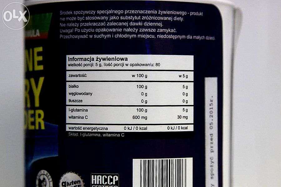 PACO POWER L-glutamine Recovery - glutamina 400 g