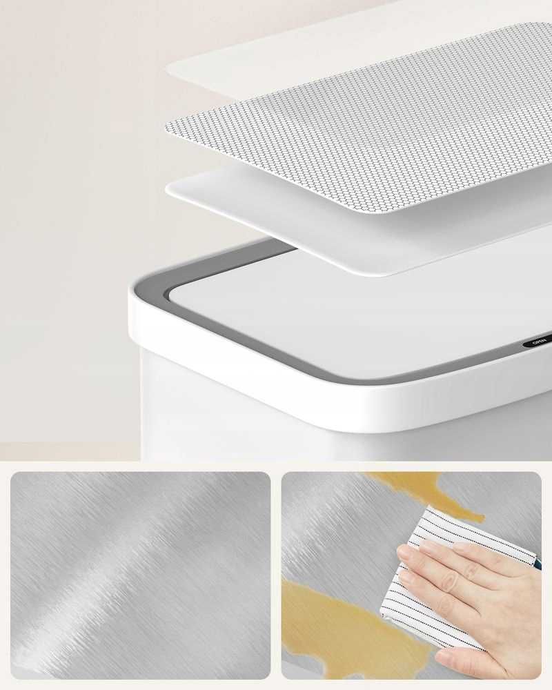 LTB670W01 SONGMICS Automatyczny kosz na śmieci kuchenne 50 l biały