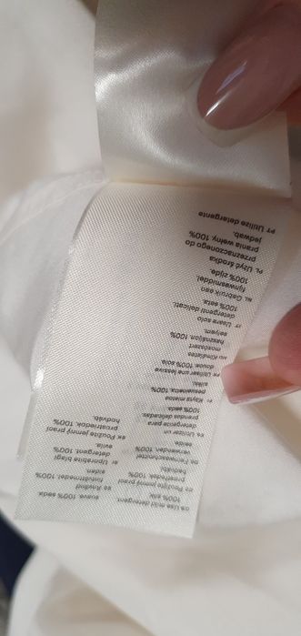 Koszula z jedwabiu Arket nowa 38