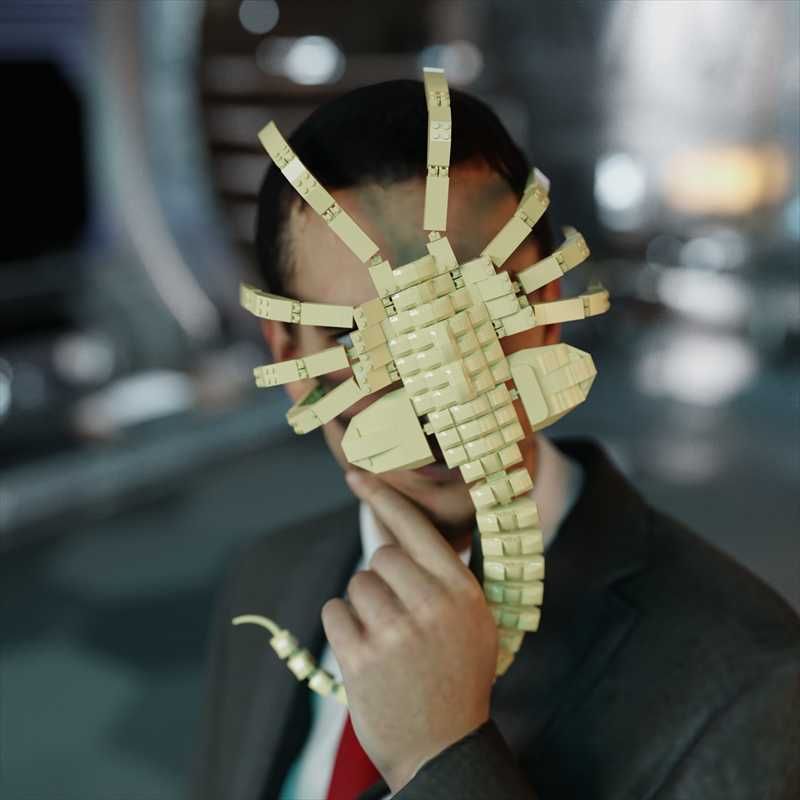 Klocki Konstrukcyjne Alien Twarzołap - Facehugger Alien vs Predator
