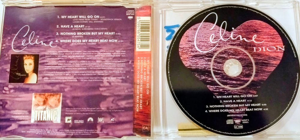 Celine Dion. Trzy CD single