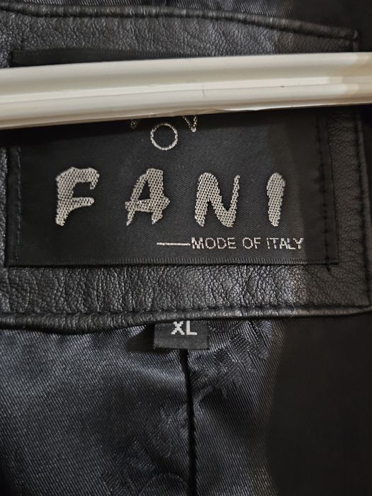 Трендовый кожаный пиджак бренд  Fani (Италия)