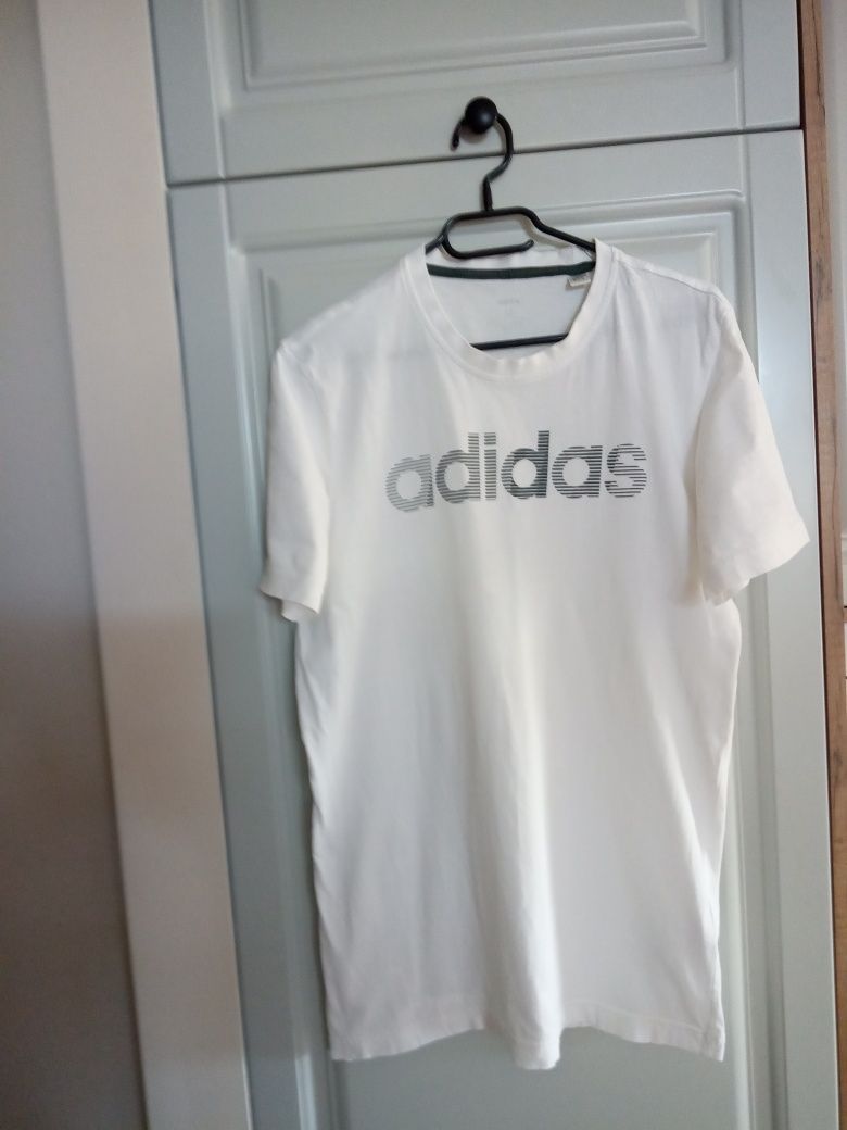 Adidas koszulka biała oryginalna M