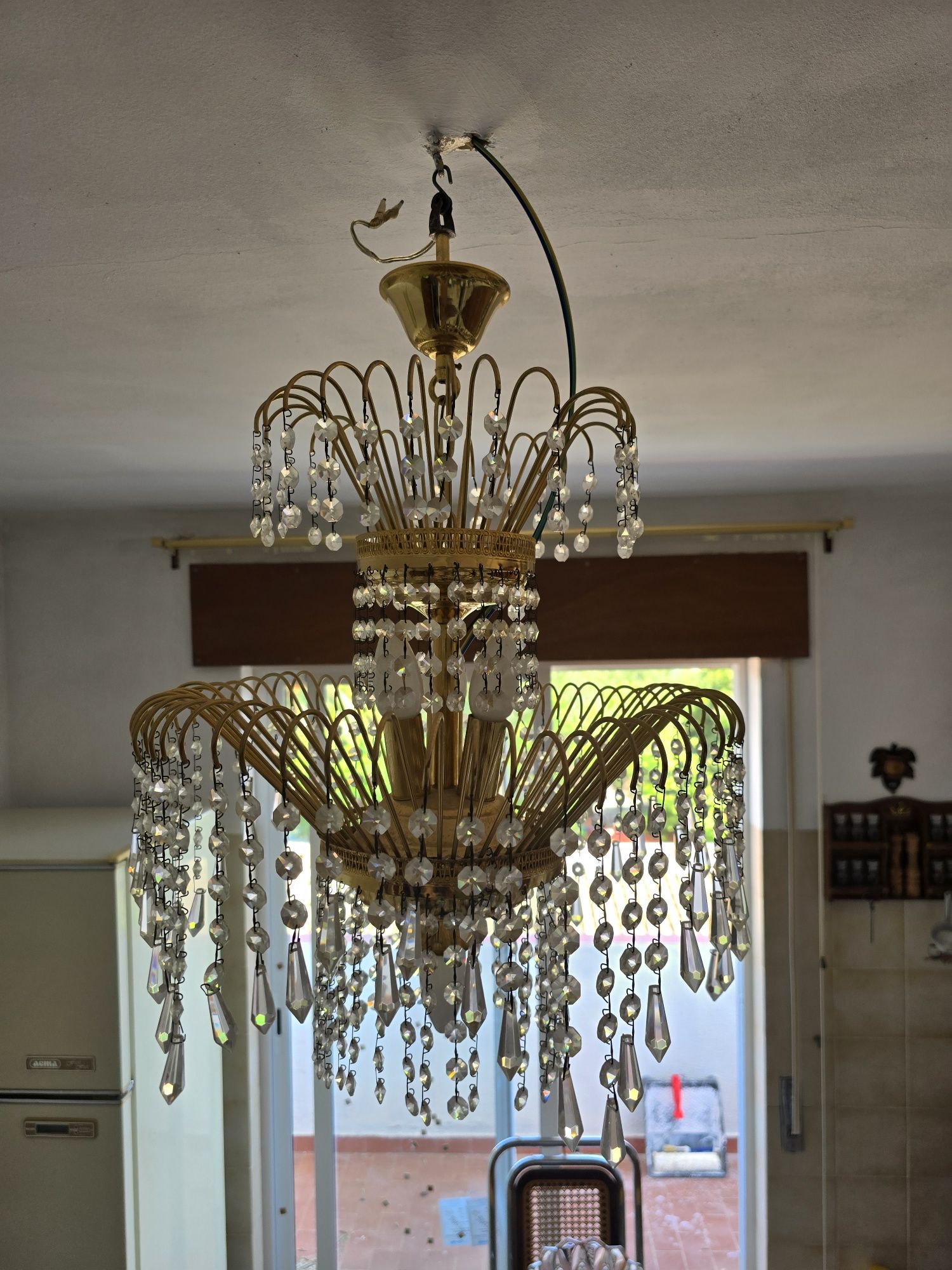Candeeiro antigo de Cristal