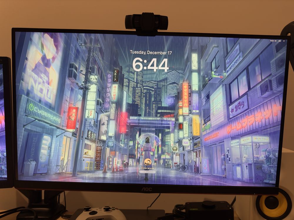 Dwa monitory + ramie