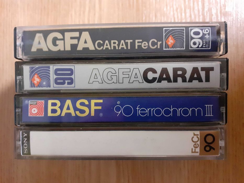 Аудиокассеты AGFA BASF SONY  FeCr Type III